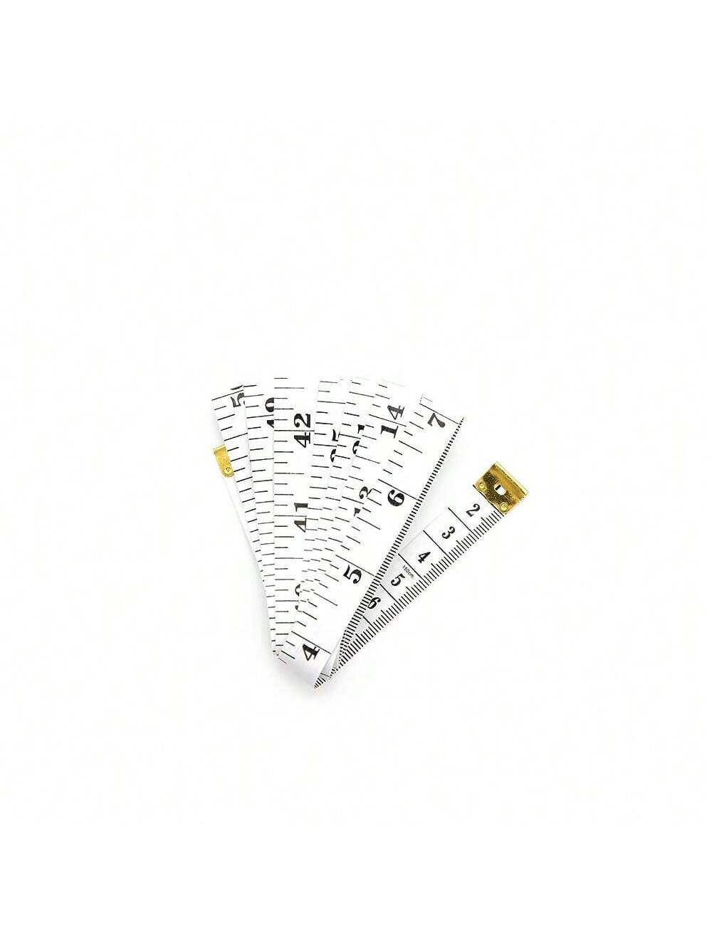 1pc Dual-Scale Soft Body Measuring Tape For Sewing And Tailoring, Weight Loss, Medical Use And Crafts, Made Of Vinyl Material, With Centimeter Scale On The Back (White Bottom, Black Scale) Tape Measur