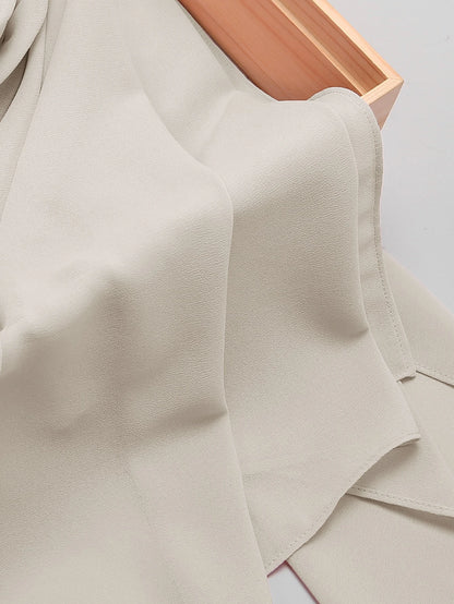 1pc Elegant Solid Color Chiffon Scarf, Suitable As A Gift For Women