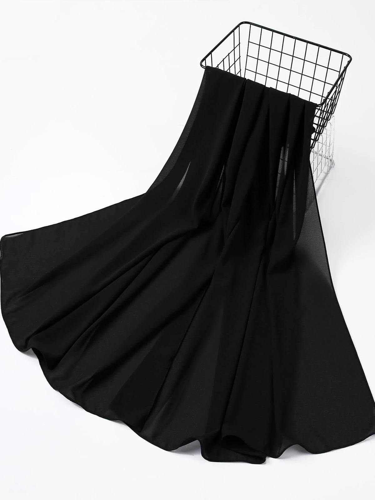 1pc Elegant Solid Color Chiffon Scarf, Suitable As A Gift For Women
