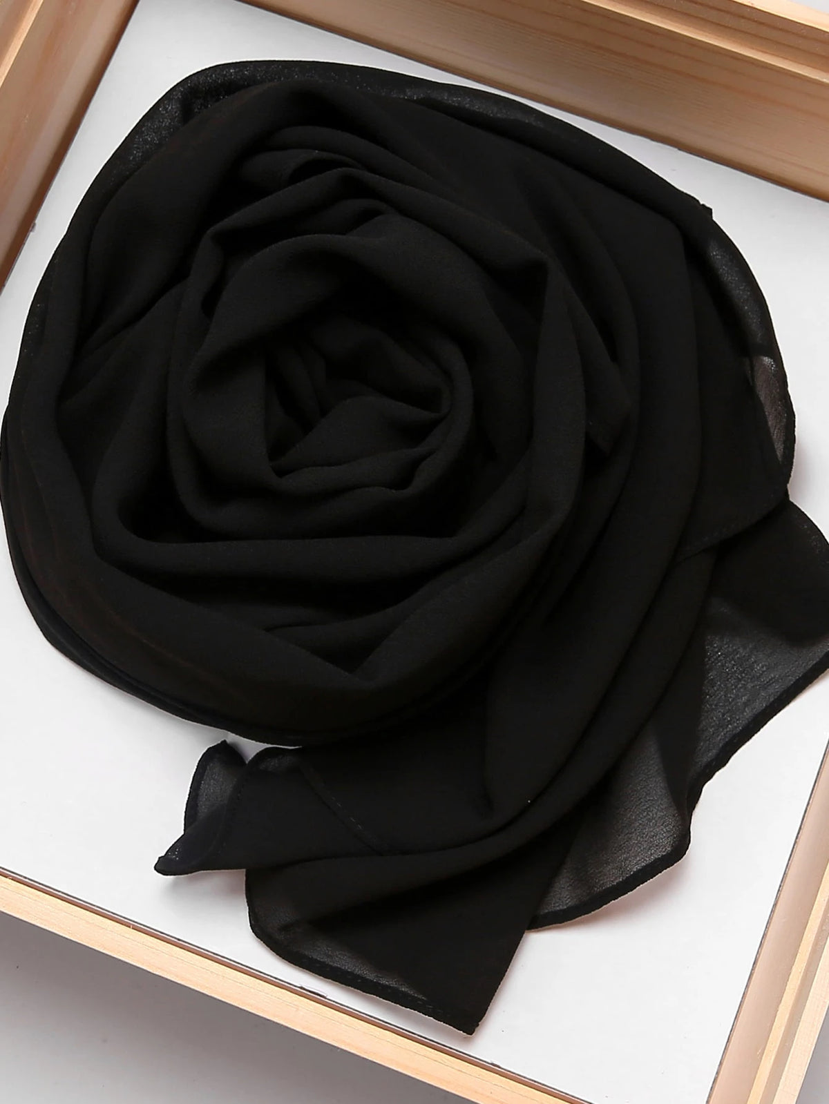 1pc Elegant Solid Color Chiffon Scarf, Suitable As A Gift For Women