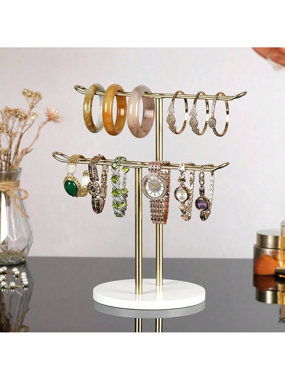 1Pc Fashion Glasses Storage Rack, Glasses Stand, Fashion Glasses Display Storage Rack, Can Hold Up To 8 Pairs Of Glasses, Suitable For Tables, Dressing Tables, Desks, Countertops, And Bedrooms