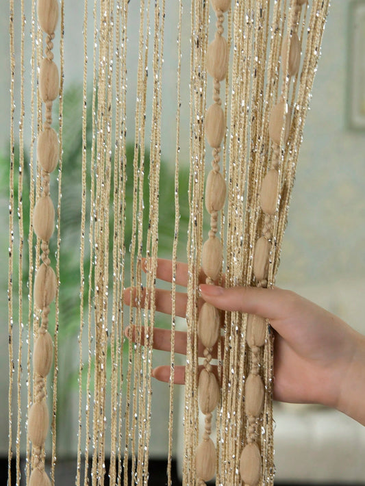 (1pc) Fashionable Beaded String Curtain For Door And Window