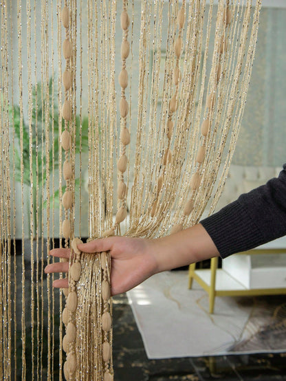 (1pc) Fashionable Beaded String Curtain For Door And Window