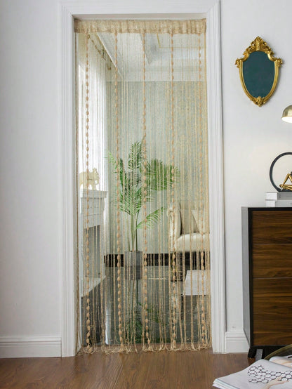 (1pc) Fashionable Beaded String Curtain For Door And Window