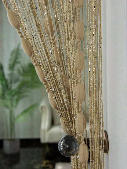 (1pc) Fashionable Beaded String Curtain For Door And Window