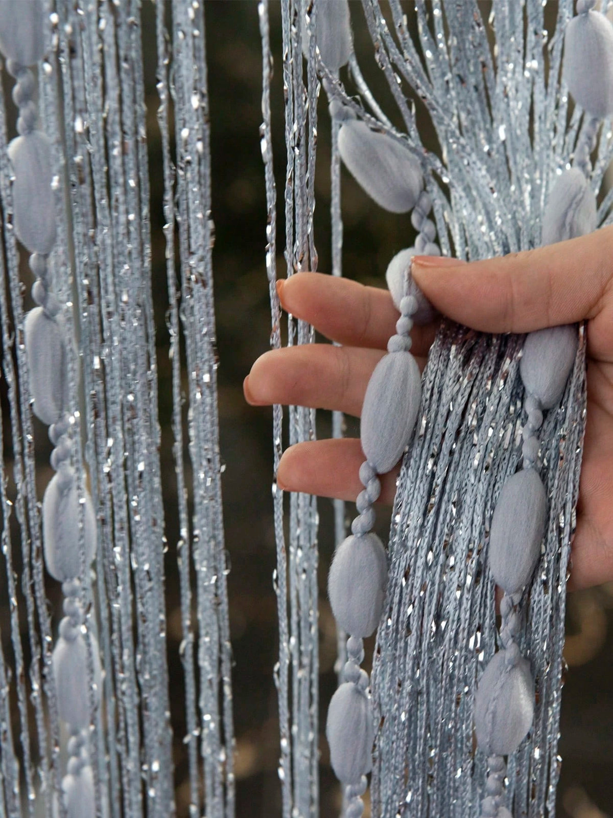 (1pc) Fashionable Beaded String Curtain For Door And Window