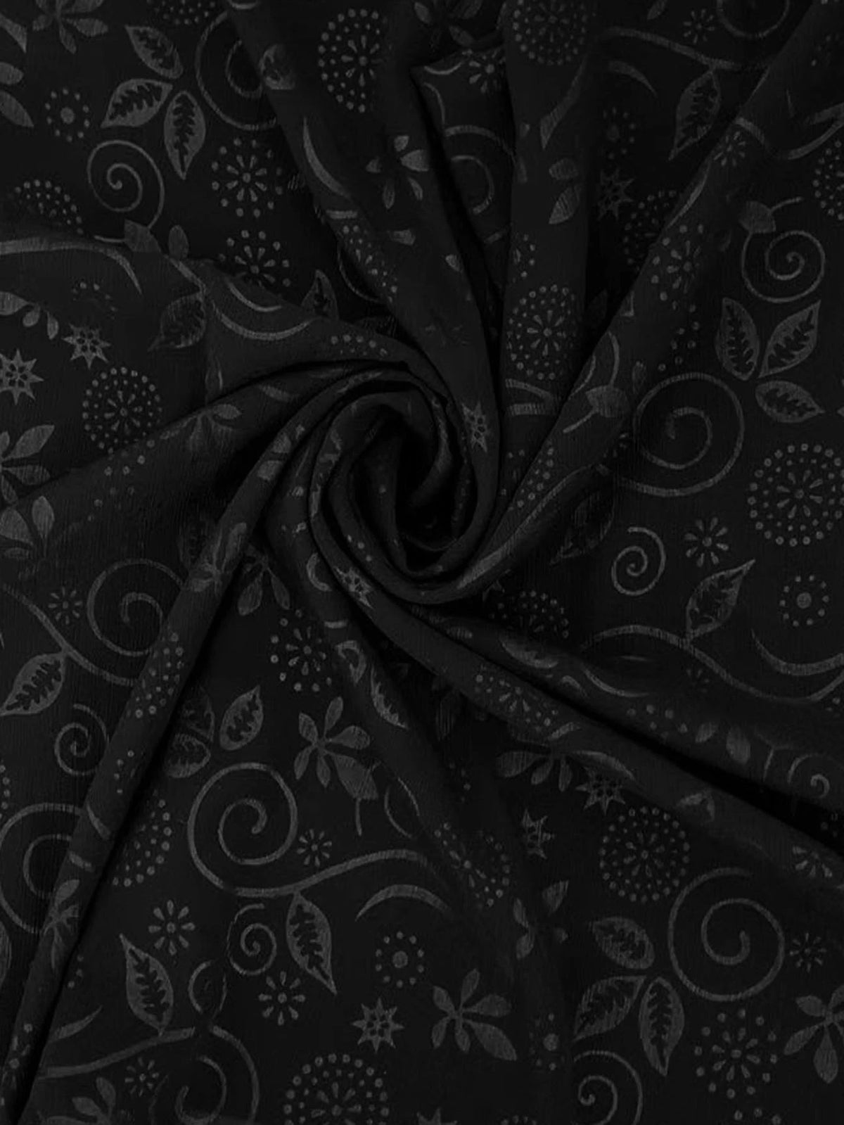 1pc Floral & Scroll Print Bandana Women Square Scarf Elegant Bandana,Hair Band,Head Band Ideal For Dressing Up Your Look