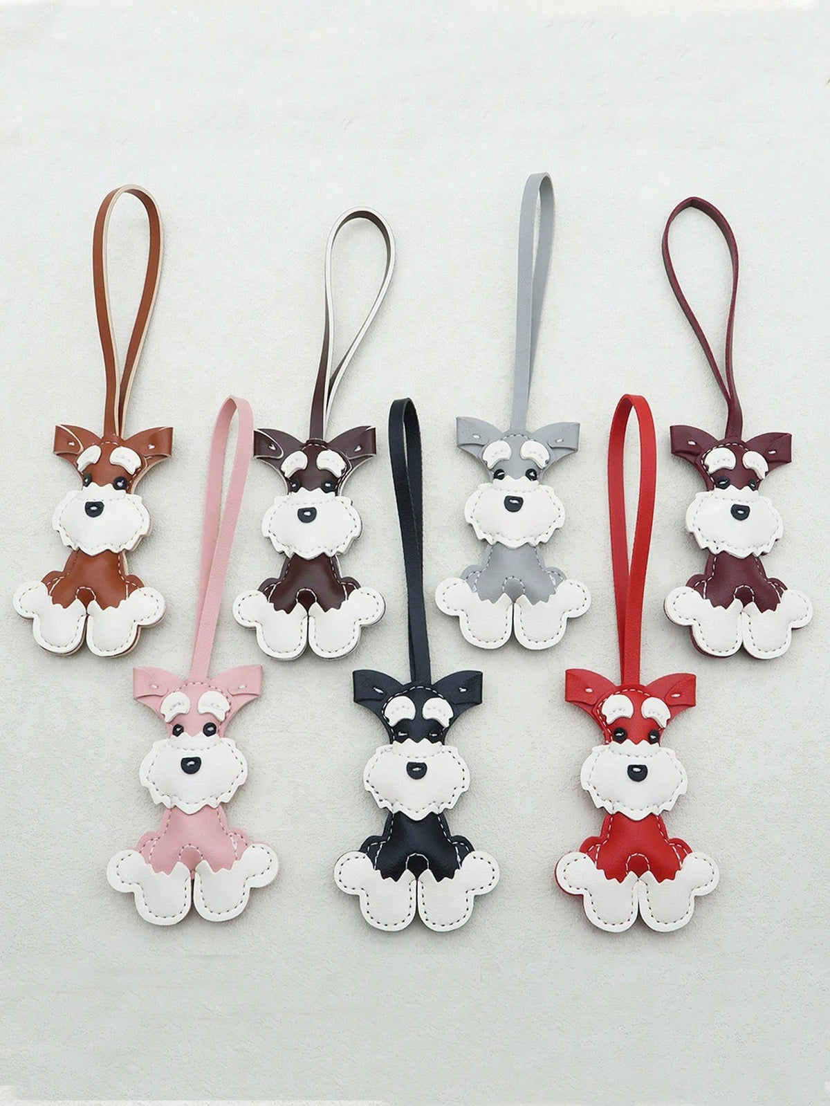 1pc Galloping Horse And Dog Keychain- PU Leather Equestrian Charm, 14 Colors- Adjustable Strap For Keys, Bags, Phone Chains