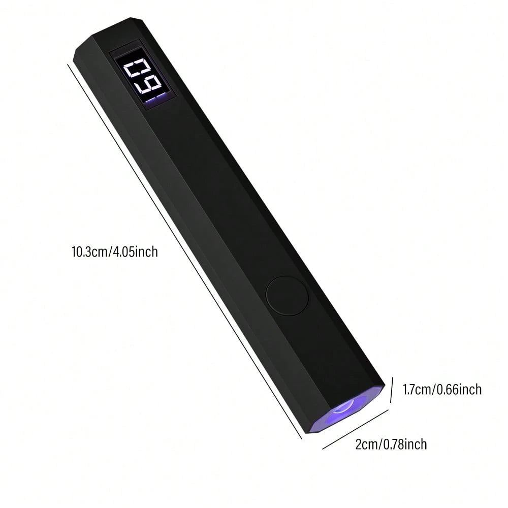 1pc Gel Nail Polish Curing Lamps Handheld 180mAh Battery Pack Hybrid Light For Gel Nails, Mini Nail Lamp, Portable Cordless Rechargeable, Portable Gel Nail Polish Curing Lamp For Salon Use And Home DI