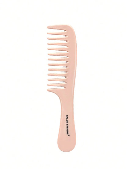 1pc Handheld Wide Tooth Plastic Flat Hair Brush Scalp Massage Detangling Hair Comb Styling Tool Hair Care Women Hair Accessory Back To School Essential Travel Essential