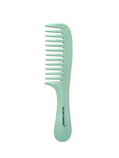 1pc Handheld Wide Tooth Plastic Flat Hair Brush Scalp Massage Detangling Hair Comb Styling Tool Hair Care Women Hair Accessory Back To School Essential Travel Essential