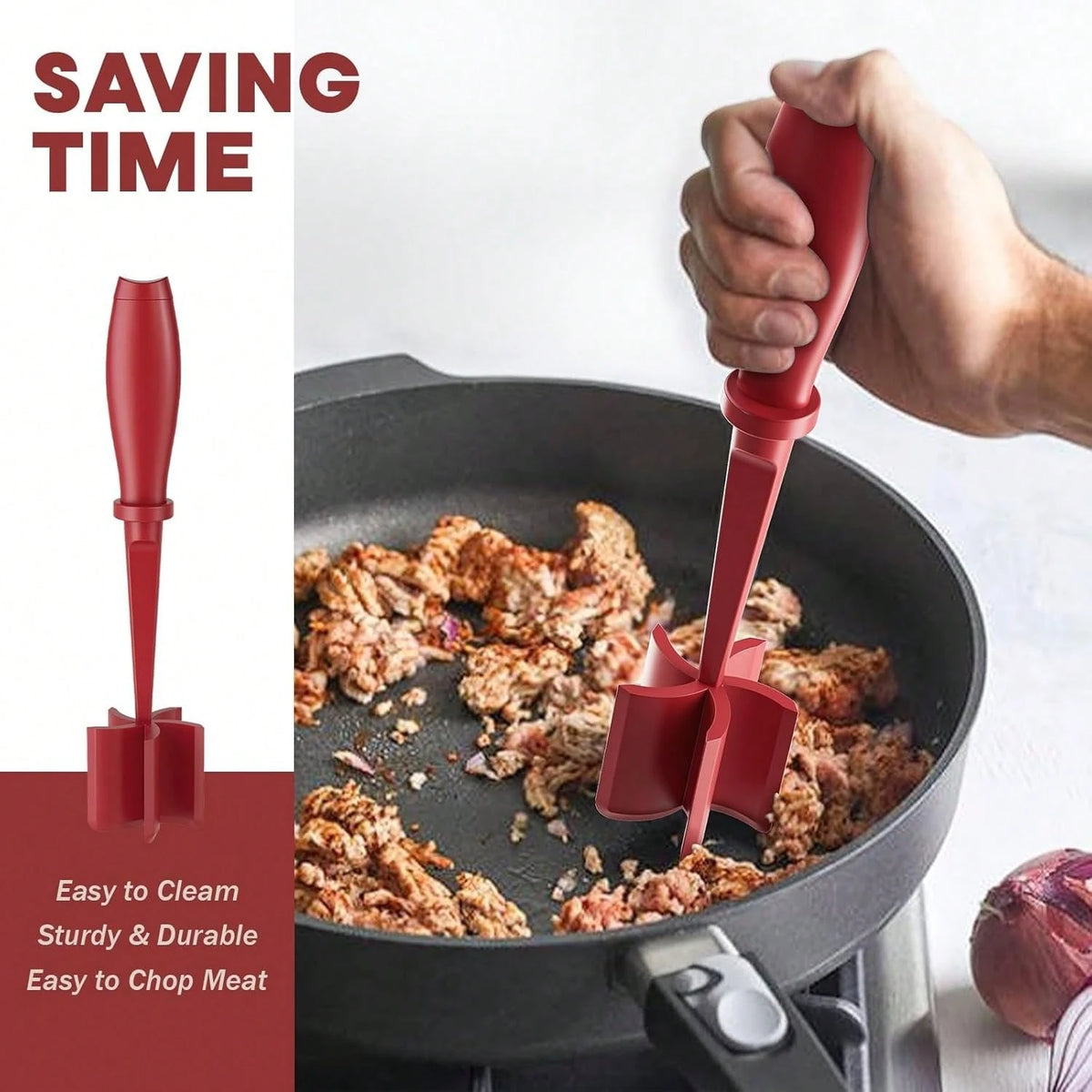 1pc Heat-Resistant Meat Grinder, Suitable For Making Hamburger, Beef, Turkey And Other High-Quality Meat Mincing And Grinding