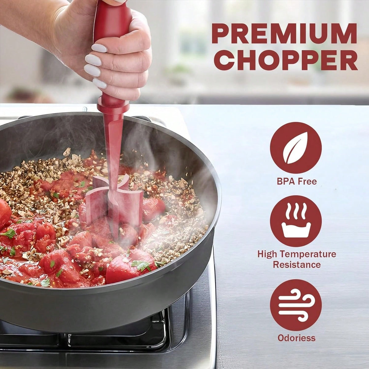 1pc Heat-Resistant Meat Grinder, Suitable For Making Hamburger, Beef, Turkey And Other High-Quality Meat Mincing And Grinding