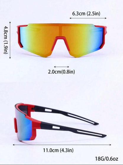 1pc Kids Fashion Glasses, Unisex Cycling, Skiing, Mountaineering Classic Versatile Goggles, Suitable For Travel Outdoor Sports