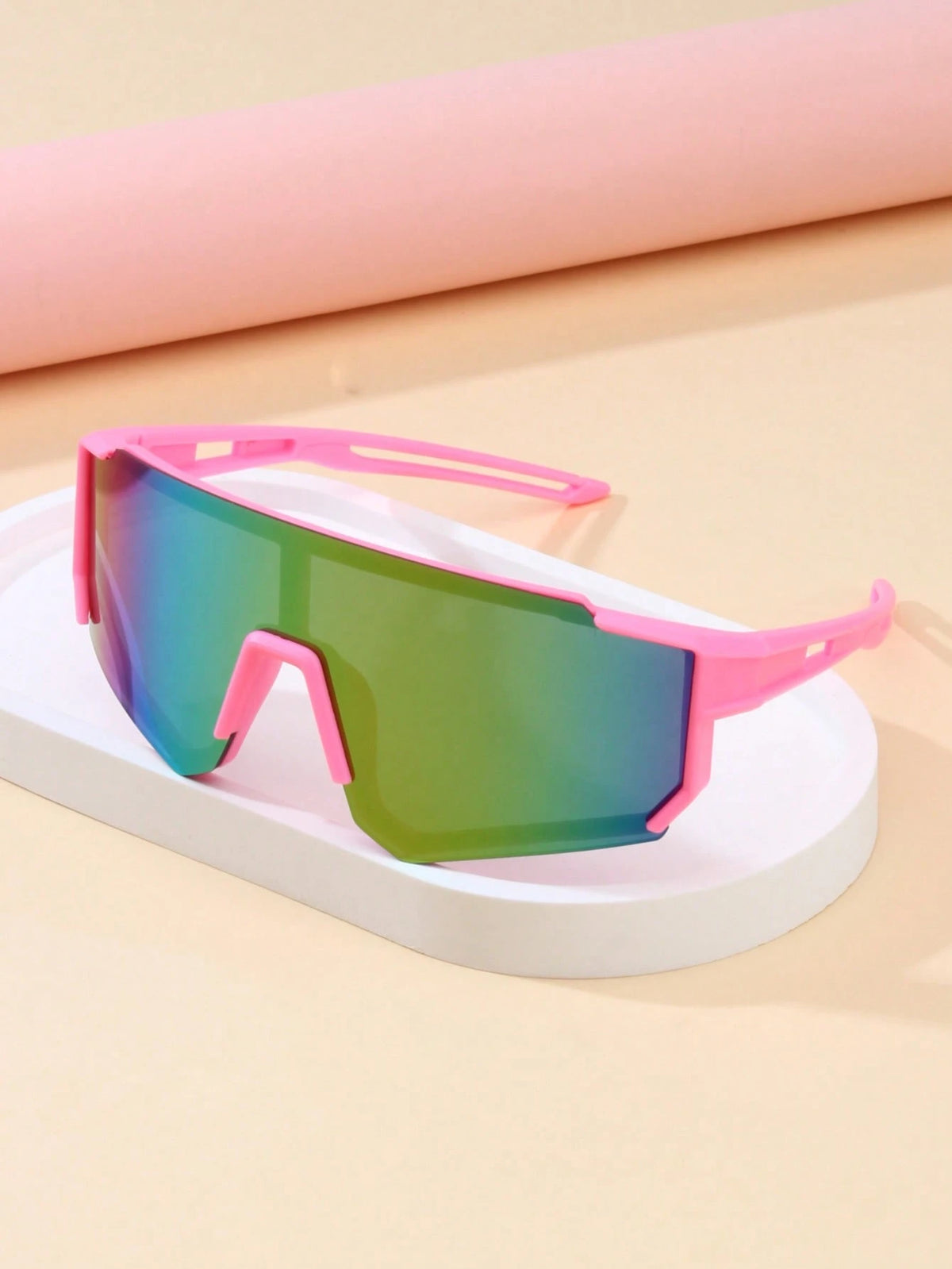 1pc Kids Fashion Glasses, Unisex Cycling, Skiing, Mountaineering Classic Versatile Goggles, Suitable For Travel Outdoor Sports