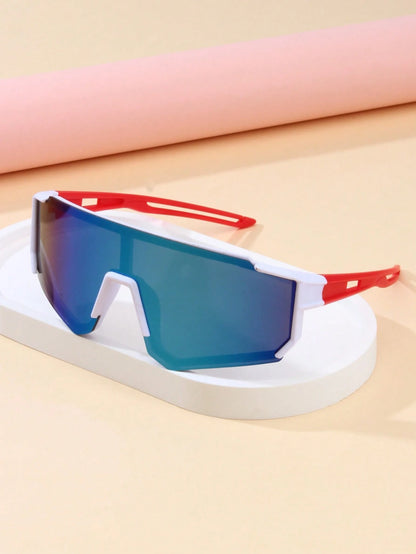 1pc Kids Fashion Glasses, Unisex Cycling, Skiing, Mountaineering Classic Versatile Goggles, Suitable For Travel Outdoor Sports