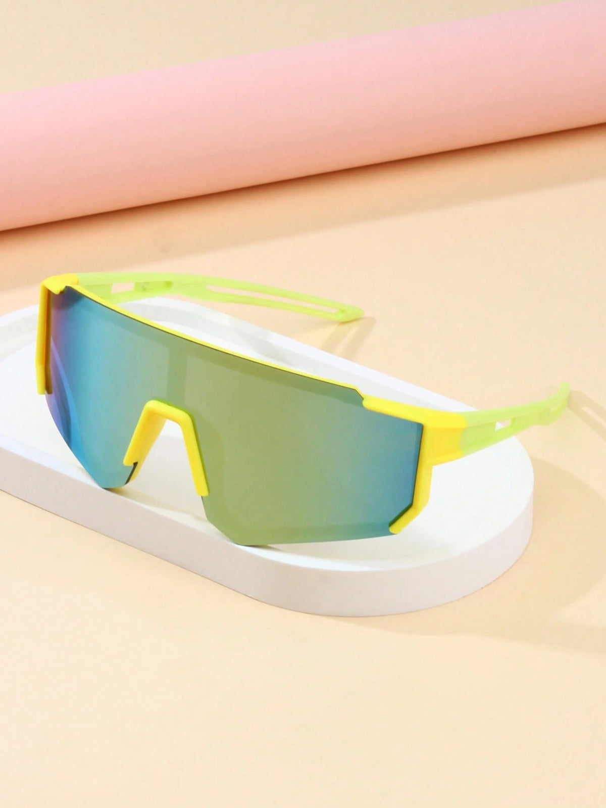1pc Kids Fashion Glasses, Unisex Cycling, Skiing, Mountaineering Classic Versatile Goggles, Suitable For Travel Outdoor Sports