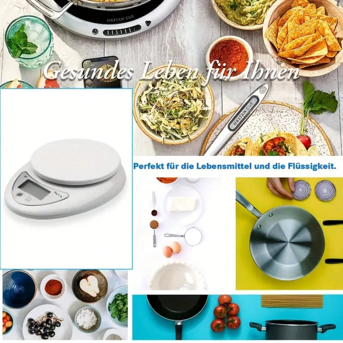 1pc Kitchen Scale, Food Scale, Kitchen Weighing Scale, Precise Kitchen Scale, Portable Electronic Scale, Coffee Electronic Scale, Kitchen LED Electronic Scale, Baking Scale, Kitchen Accessories, Bakin