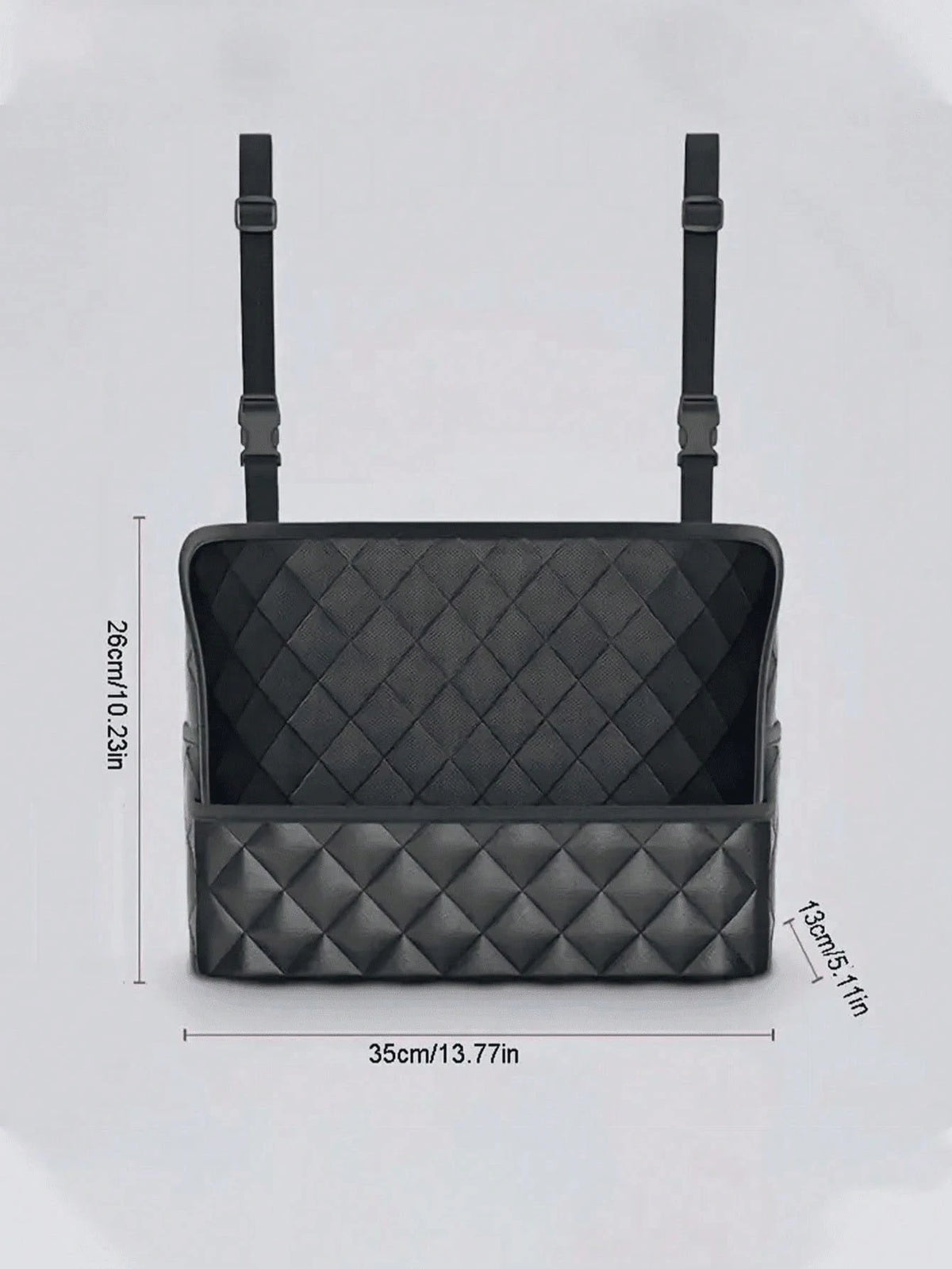 1pc Large Capacity PU Car Seat Back Organizer Net Bag. Multi- Functional Storage Bag For Phone, Cosmetics, Wallet, Key And Other Accessories