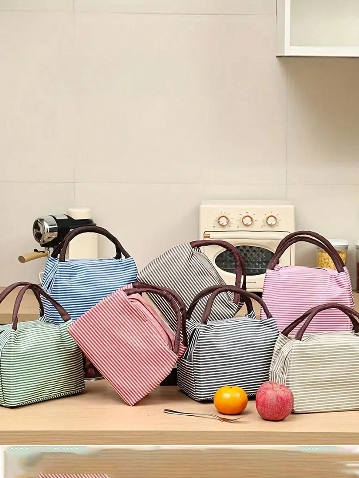1pc Lunch Box Bag School Student With Tote Bag Waterproof Aluminum Foil Portable Lunch Bag Lunch Bag With Insulation School Lunch Box Lunch Container For School,Portable Food Bag For Office,Waterproof