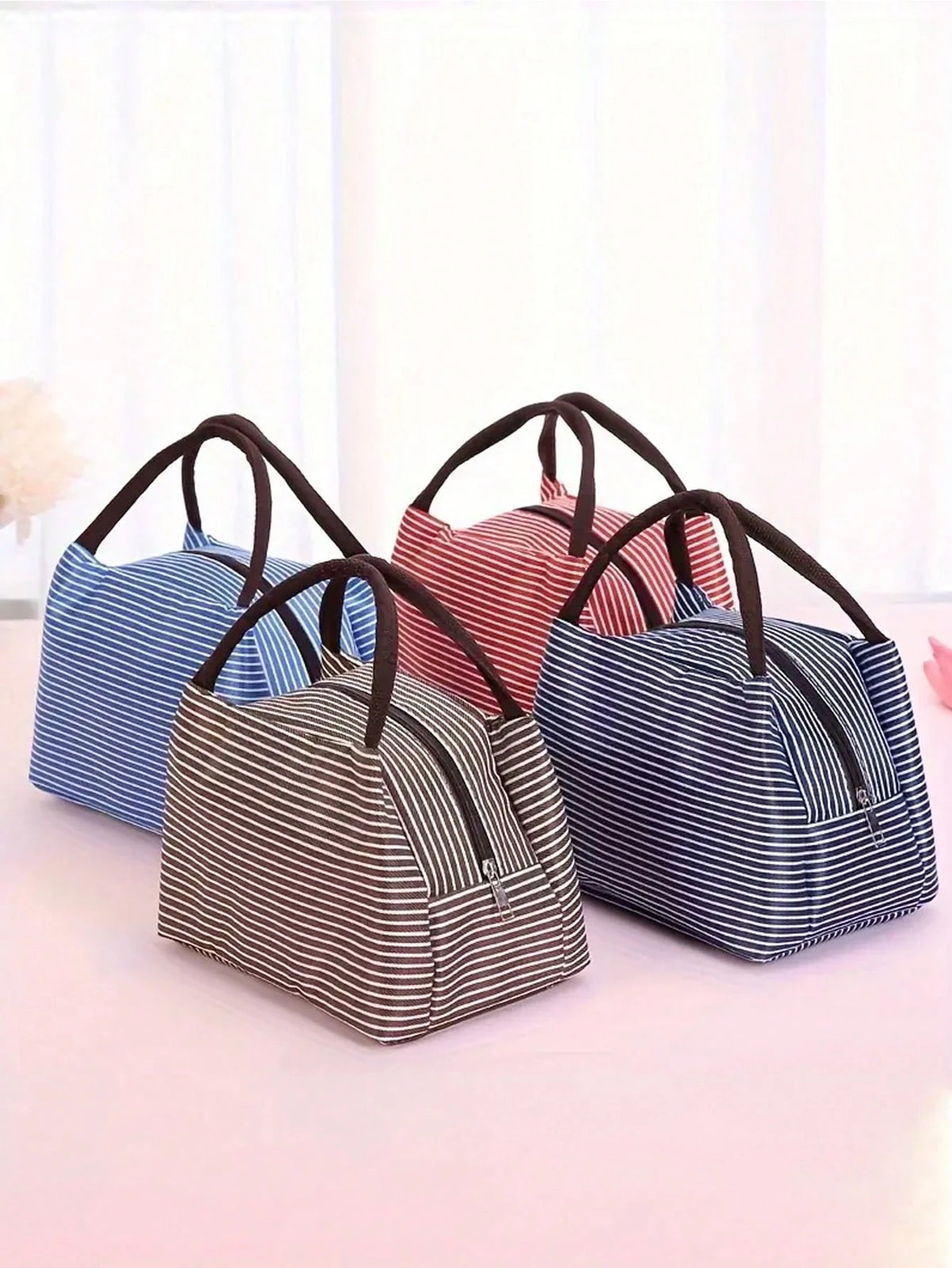 1pc Lunch Box Bag School Student With Tote Bag Waterproof Aluminum Foil Portable Lunch Bag Lunch Bag With Insulation School Lunch Box Lunch Container For School,Portable Food Bag For Office,Waterproof