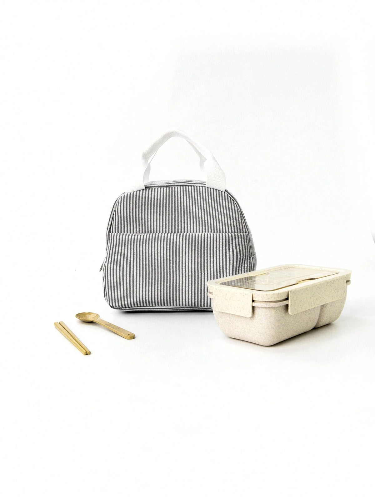 1pc Minimalist Insulated Lunch Bag, Student Lunch Box, Food Bag, Casual Picnic Bag, Camping Bag, Insulated Bag, Suitable For Office, School, Portable Large Capacity, Suitable For Travel, Picnic, Outdo