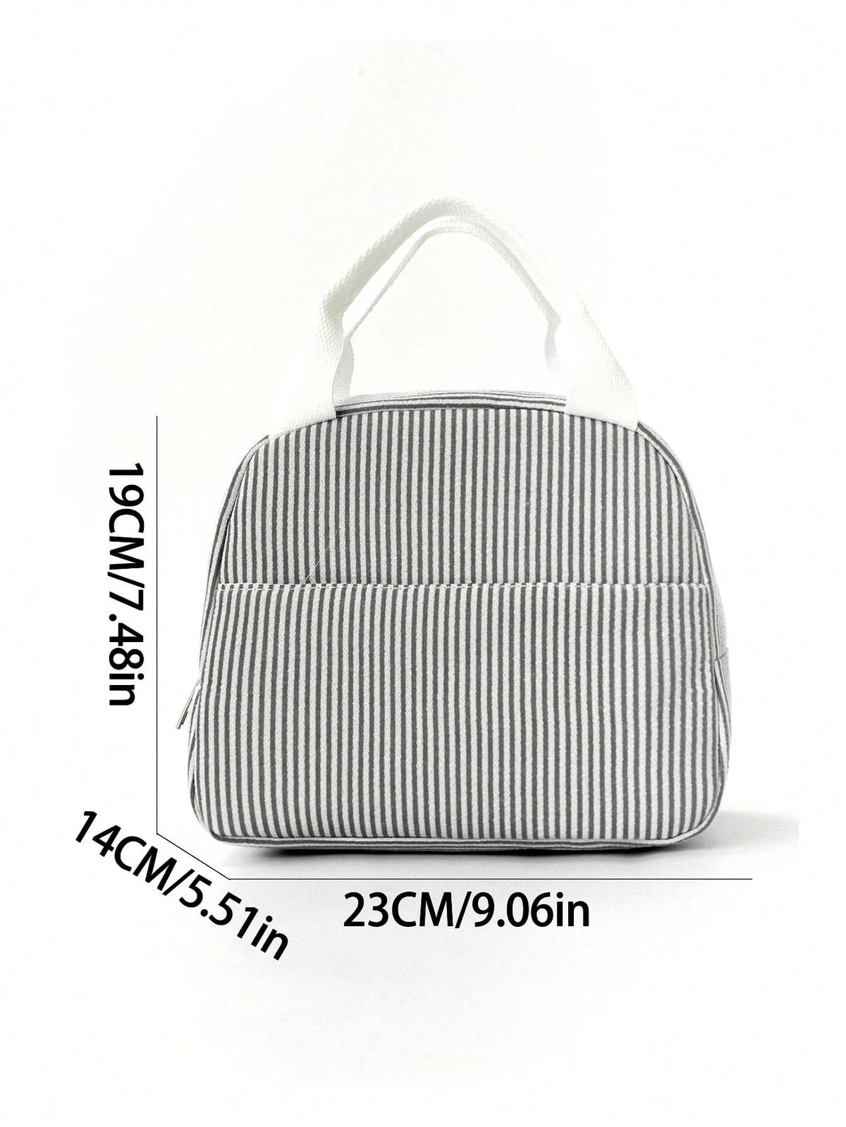 1pc Minimalist Insulated Lunch Bag, Student Lunch Box, Food Bag, Casual Picnic Bag, Camping Bag, Insulated Bag, Suitable For Office, School, Portable Large Capacity, Suitable For Travel, Picnic, Outdo