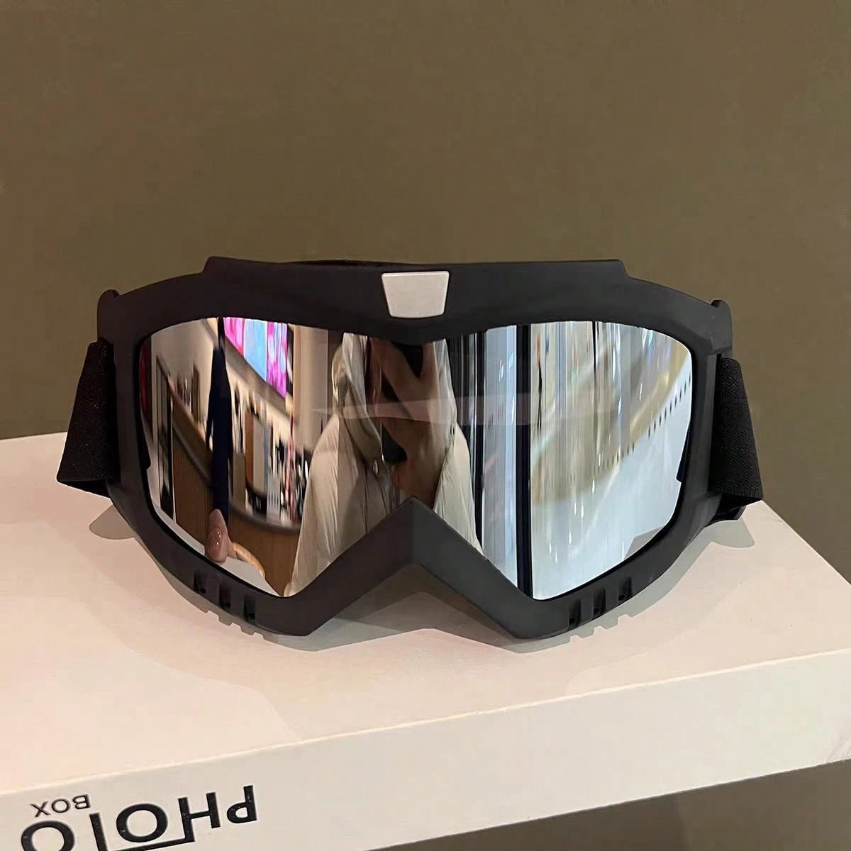 1pc Motorcycle Goggles, KTM Dirt Bike Goggles, Adult Ski Goggles, Cycling Goggles, Outdoor Sports Goggles, Snowmobile Goggles, Dune Buggy Goggles, Motorcycle Racing Goggles