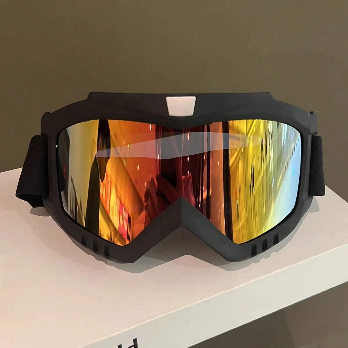 1pc Motorcycle Goggles, KTM Dirt Bike Goggles, Adult Ski Goggles, Cycling Goggles, Outdoor Sports Goggles, Snowmobile Goggles, Dune Buggy Goggles, Motorcycle Racing Goggles