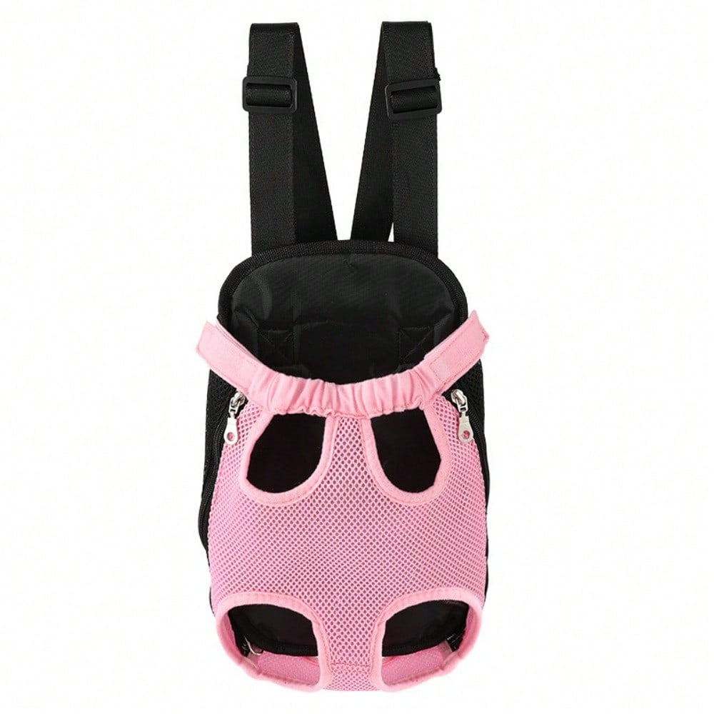 1pc New Pet Outdoor Chest Backpack, Cat & Dog Universal, Breathable Mesh Comfortable Portable Outdoor Backpack