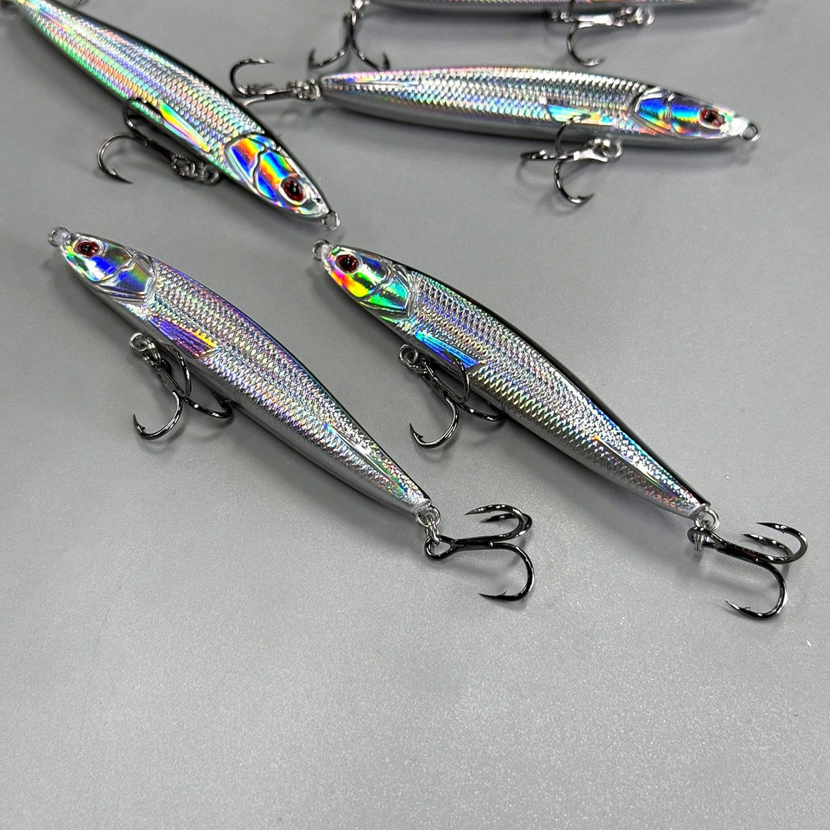 1pc New Sea Fishing Lure, 20g, Laser Reflective Minnow Hard Bait With Gold Foil