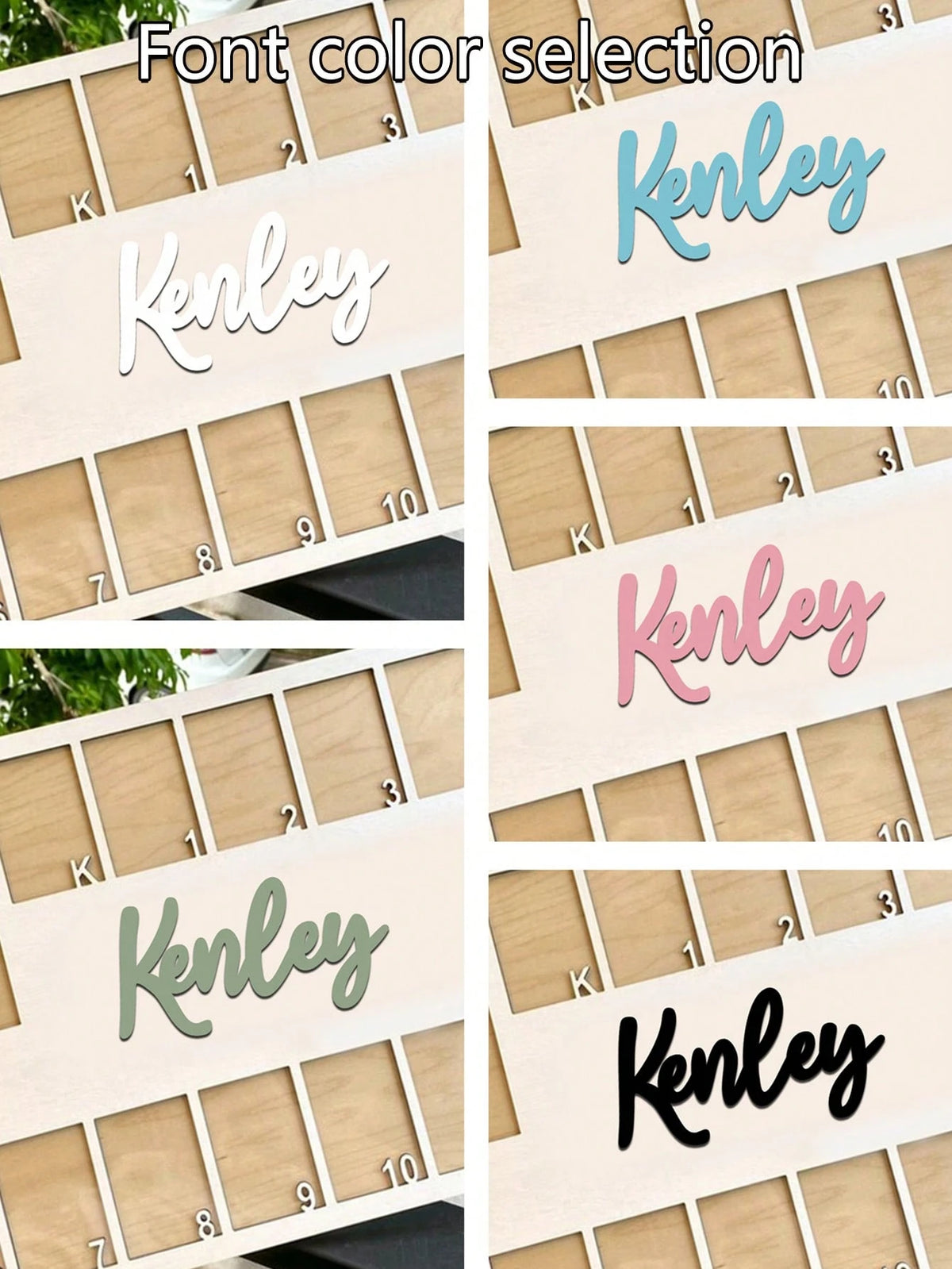 1pc Personalized Baby 1st Birthday Photo Frame- Customized 12 Months Baby Growth Milestone Board Suitable For Boys And Girls Wooden Wall/Tabletop Display Stand With Month Markers- Unique Newborn Gif