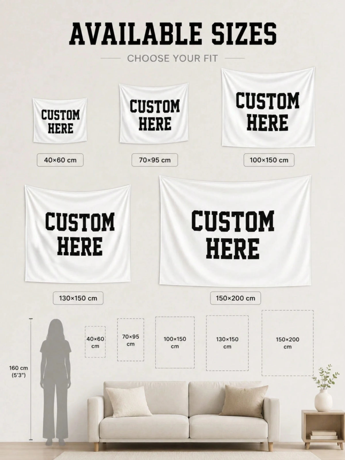 1pc Personalized Tapestries, Custom Image Wall Decor, Gifts For Him Her Mom Dad, Graduation, Mother's Day, Father's Day, Valentine's Day, Birthday, Anniversary, Wedding, Housewarming, Class Of 2026, A