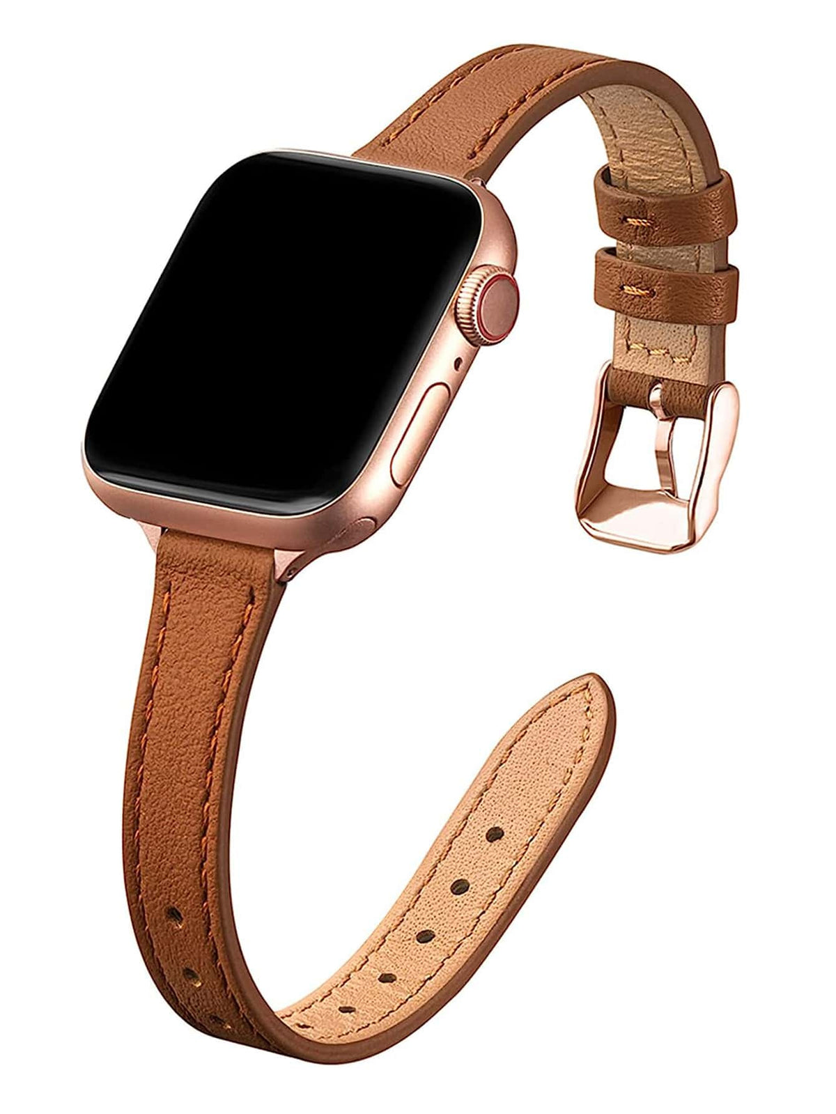 1pc PU Leather Watch Band For Women, Compatible With Apple Watch Bands Ultra/Se/8/7/6/5/4/3/2/1, Lim Waist Design, Sizes 38/40/41/42/44/45/49mm