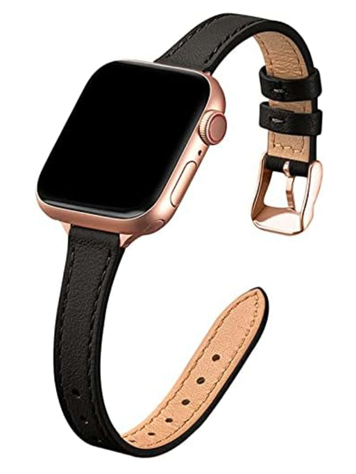 1pc PU Leather Watch Band For Women, Compatible With Apple Watch Bands Ultra/Se/8/7/6/5/4/3/2/1, Lim Waist Design, Sizes 38/40/41/42/44/45/49mm