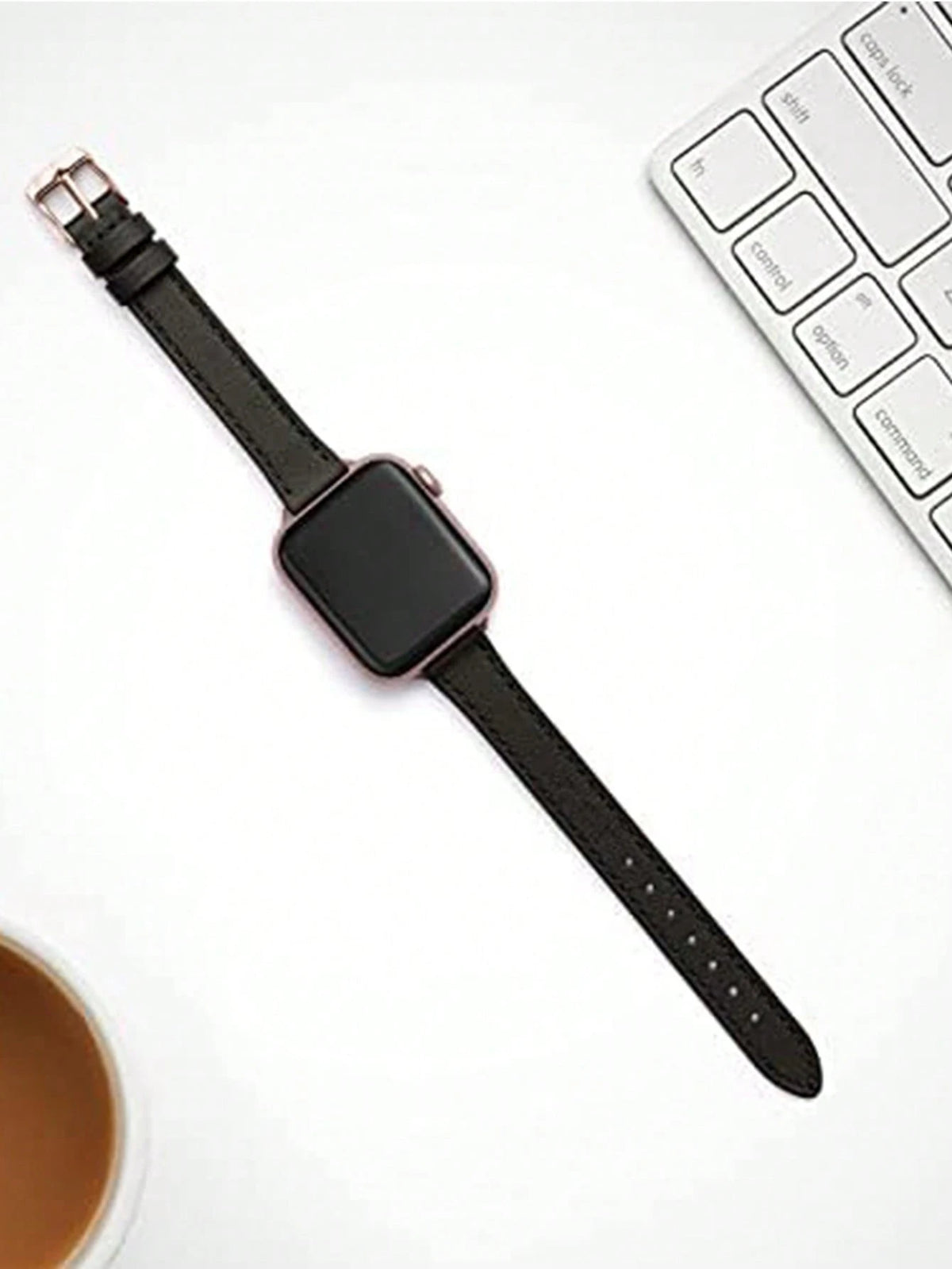 1pc PU Leather Watch Band For Women, Compatible With Apple Watch Bands Ultra/Se/8/7/6/5/4/3/2/1, Lim Waist Design, Sizes 38/40/41/42/44/45/49mm
