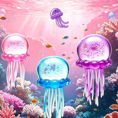1pc Realistic Pressure Relief Jellyfish Shaped Soft Squishy Toys, Cute Soft Stress Relief, Slow Rebound TPR Material Realistic Jellyfish Shaped Stress Ball, Adult Pressure Relief Toys--Squishy-Squishy