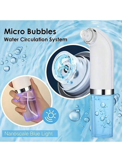 1pc Rechargeable Smart Facial Cleansing Brush, 6 Replaceable Heads, Micro-Bubble Technology, Deep Pore & Blackhead Cleansing, 300mAh Lithium-Polymer Battery, Fragrance-Free (Valentine's Day Gift)