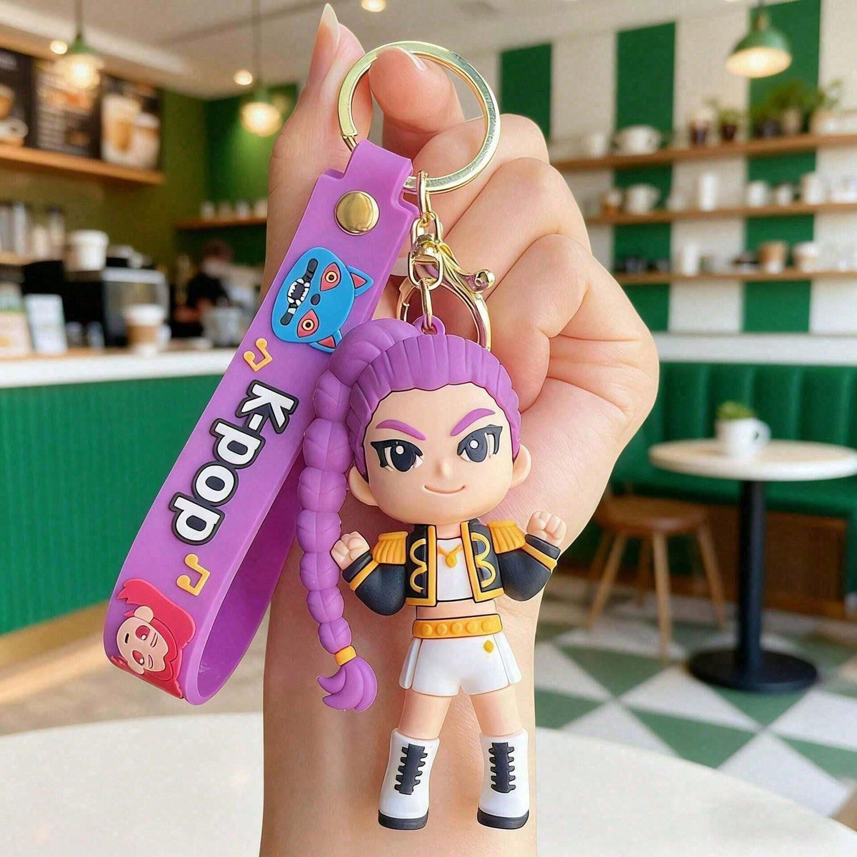 1pc Set Cute Christmas Keychain, Cartoon Pendant For Girls, Keychain, Tiger Keychain, Couple Keychain, Anime Phone Charm, Bag Accessory, Friend Gift Suitable As A Gift Children's Holiday Gifts