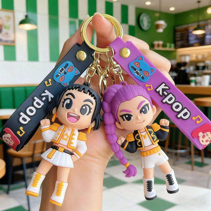 1pc Set Cute Christmas Keychain, Cartoon Pendant For Girls, Keychain, Tiger Keychain, Couple Keychain, Anime Phone Charm, Bag Accessory, Friend Gift Suitable As A Gift Children's Holiday Gifts
