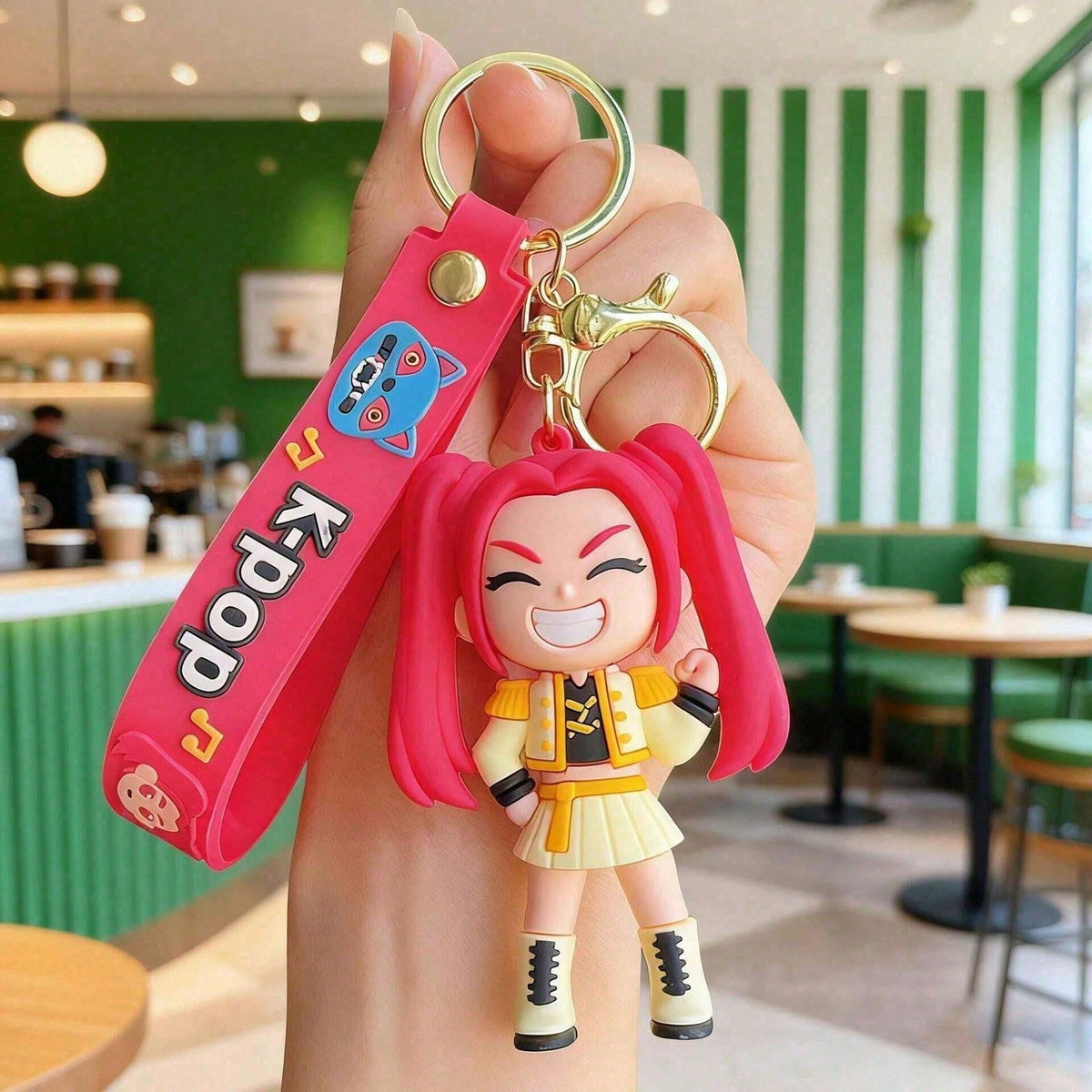 1pc Set Cute Christmas Keychain, Cartoon Pendant For Girls, Keychain, Tiger Keychain, Couple Keychain, Anime Phone Charm, Bag Accessory, Friend Gift Suitable As A Gift Children's Holiday Gifts