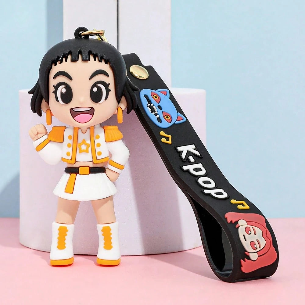 1pc Set Cute Christmas Keychain, Cartoon Pendant For Girls, Keychain, Tiger Keychain, Couple Keychain, Anime Phone Charm, Bag Accessory, Friend Gift Suitable As A Gift Children's Holiday Gifts