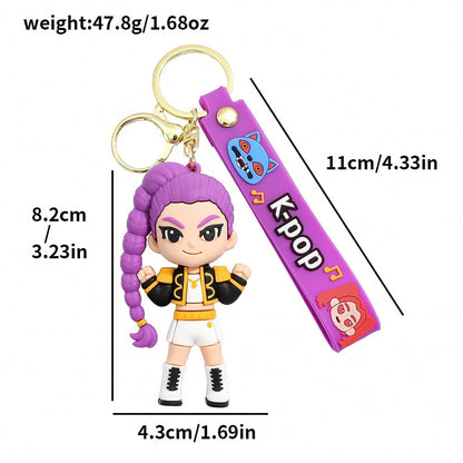 1pc Set Cute Christmas Keychain, Cartoon Pendant For Girls, Keychain, Tiger Keychain, Couple Keychain, Anime Phone Charm, Bag Accessory, Friend Gift Suitable As A Gift Children's Holiday Gifts