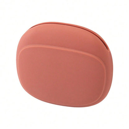 1pc Silicone Earphone Storage Bag, Minimalist Portable Coin Purse, Data Cable Organizer Bag