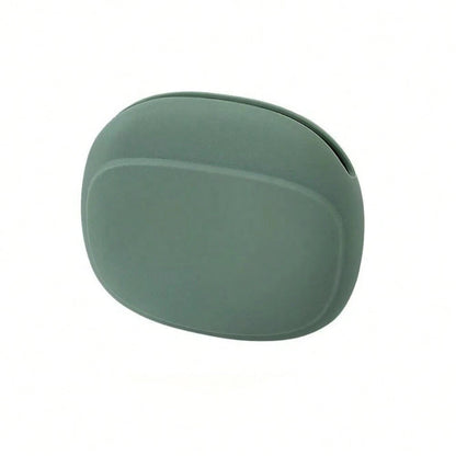 1pc Silicone Earphone Storage Bag, Minimalist Portable Coin Purse, Data Cable Organizer Bag