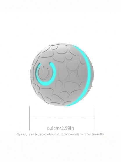 1pc Smart Dog Automatic Rolling Ball Toy, Cat Electric Gravity Sensing Ball, Pet Interactive Chewing Toy, Kitten Training Self-Propelled Entertainment Accessory