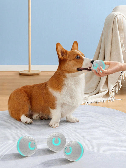1pc Smart Dog Automatic Rolling Ball Toy, Cat Electric Gravity Sensing Ball, Pet Interactive Chewing Toy, Kitten Training Self-Propelled Entertainment Accessory