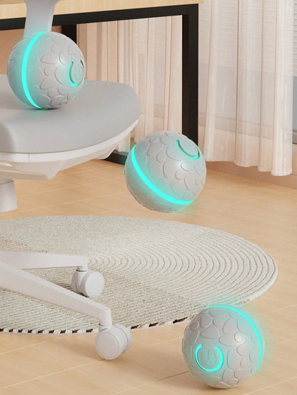1pc Smart Dog Automatic Rolling Ball Toy, Cat Electric Gravity Sensing Ball, Pet Interactive Chewing Toy, Kitten Training Self-Propelled Entertainment Accessory