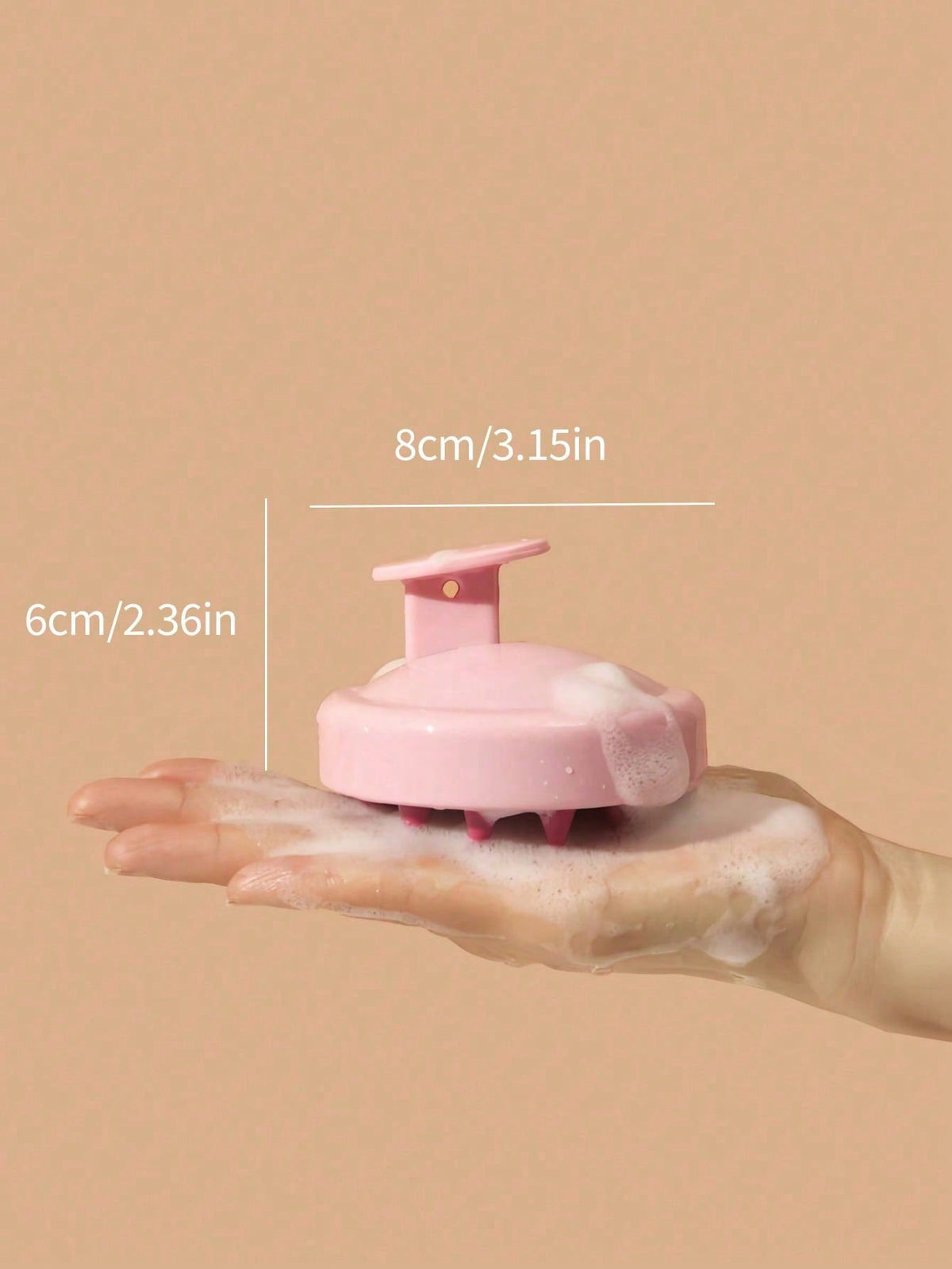 1pc Soft Silicone Scalp Massage Shampoo Brush, For Dry/Wet Hair (Curly/Straight) And All Hair Types Bath Head Massage Comb. Can Be Used For Blow Drying, Styling, Shampooing, Hair Care Massage. Portabl