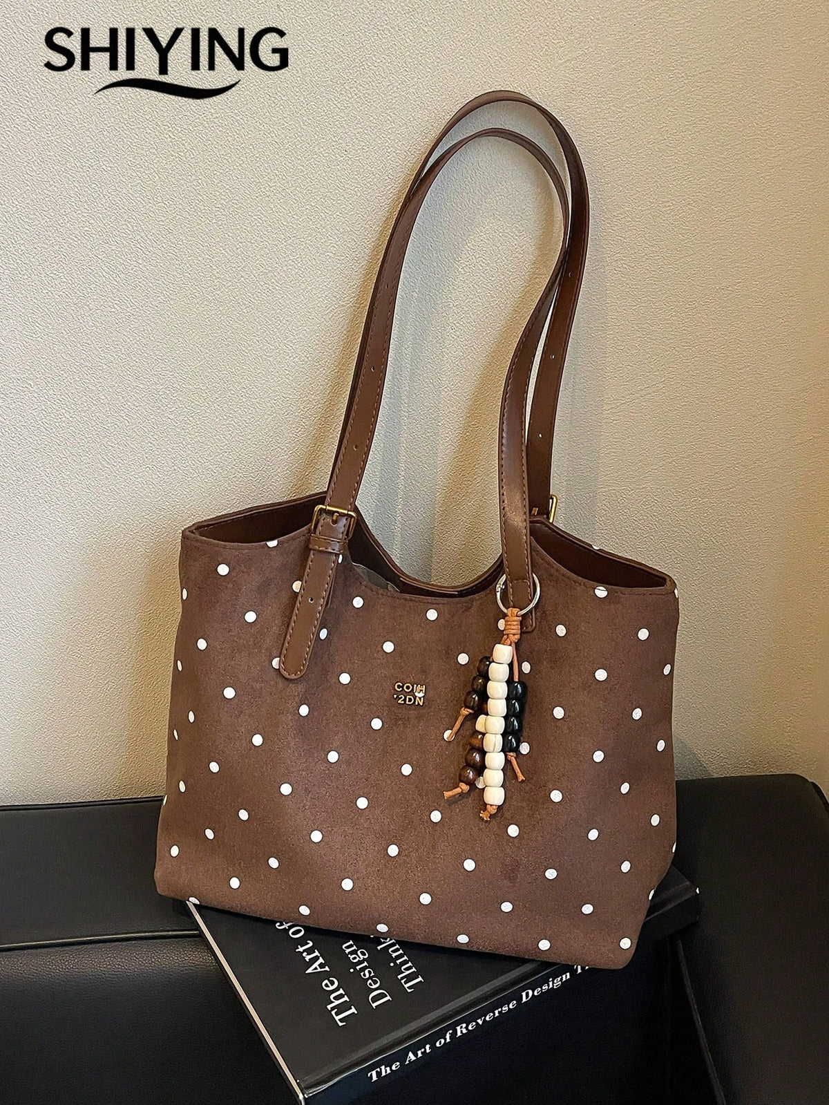1pc Solid Color PU Leather New Women's Backpack, Suede Material, Shoulder Bag, Fashionable Large Capacity Tote Bag, Suitable For Commuting, Shopping, Dating